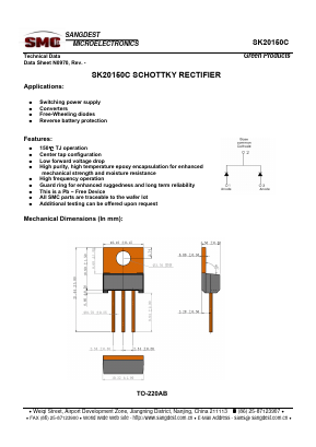 SK20150C Datasheet PDF Sangdest Microelectronic (Nanjing) Co., Ltd