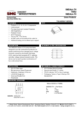 SMDA05-TH Datasheet PDF Sangdest Microelectronic (Nanjing) Co., Ltd