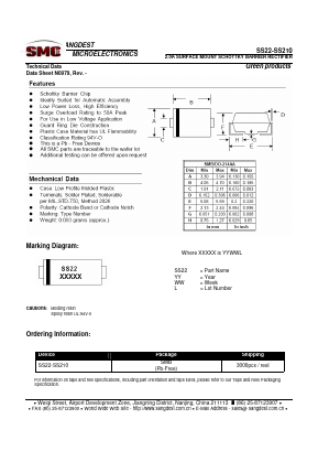 SS24 Datasheet PDF Sangdest Microelectronic (Nanjing) Co., Ltd