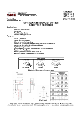 ST15120C Datasheet PDF Sangdest Microelectronic (Nanjing) Co., Ltd