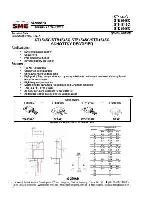 ST1545C Datasheet PDF Sangdest Microelectronic (Nanjing) Co., Ltd