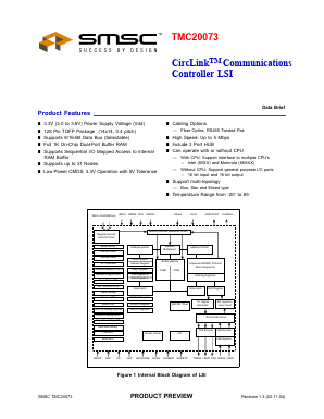 TMC20073 Datasheet PDF SMSC -> Microchip