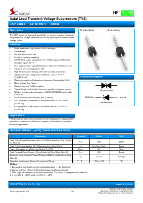 3KP10 Datasheet PDF Socay Electornics Co., Ltd.