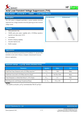 LCE17 Datasheet PDF Socay Electornics Co., Ltd.