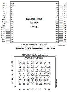 SST39LF100-45-4I-B3 Datasheet PDF Silicon Storage Technology