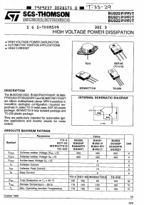 BU920 Datasheet PDF STMicroelectronics