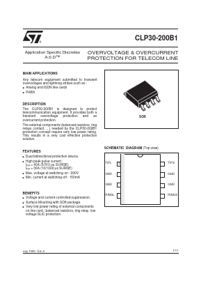 CLP30-200B1 Datasheet PDF STMicroelectronics