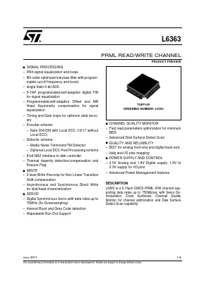 L6363 Datasheet PDF STMicroelectronics