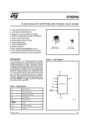 ST95P08B3TR Datasheet PDF STMicroelectronics