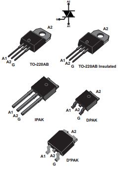 BTA08-600C Datasheet PDF STMicroelectronics