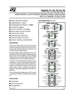 TSH70CLT Datasheet PDF STMicroelectronics