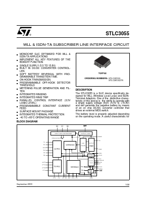 STLC3055Q Datasheet PDF STMicroelectronics