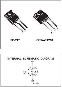 W15NB50 Datasheet PDF STMicroelectronics