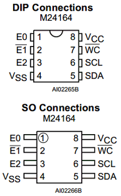 M24164-WBN1 Datasheet PDF STMicroelectronics