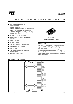 L5952 Datasheet PDF STMicroelectronics