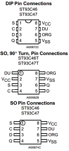 ST93C46CB1TR Datasheet PDF STMicroelectronics