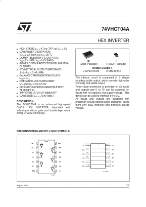 74VHCT04AM Datasheet PDF STMicroelectronics