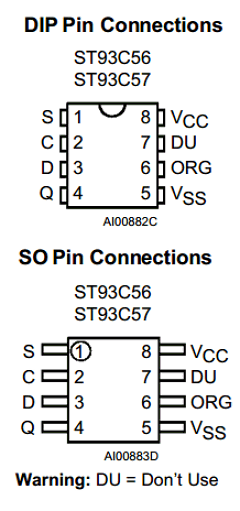 ST93C56M1 Datasheet PDF STMicroelectronics