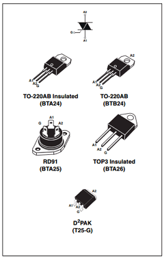 BTB26-600CWRG Datasheet PDF STMicroelectronics