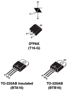 BTA16-700BRG Datasheet PDF STMicroelectronics