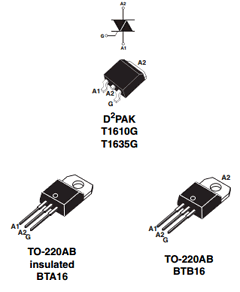 BTA/BTB16-XXXSW Datasheet PDF STMicroelectronics