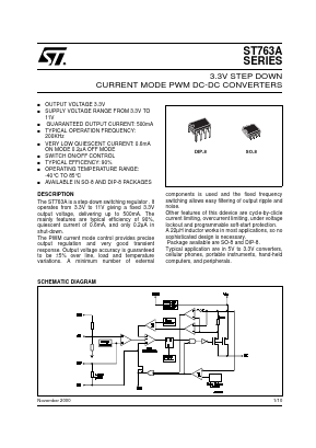 ST763ACD Datasheet PDF STMicroelectronics