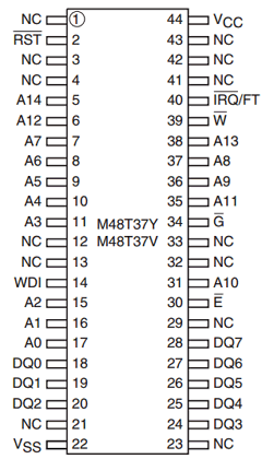 M48T37V-70MH1TR Datasheet PDF STMicroelectronics