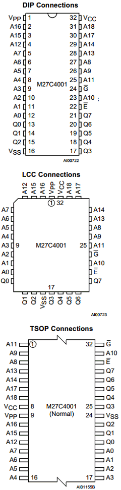 M27C4001-35N1X Datasheet PDF STMicroelectronics