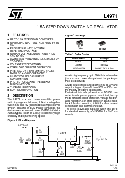 L4971D Datasheet PDF STMicroelectronics