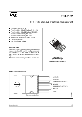 TDA8132 Datasheet PDF STMicroelectronics