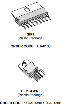 TDA8138 Datasheet PDF STMicroelectronics