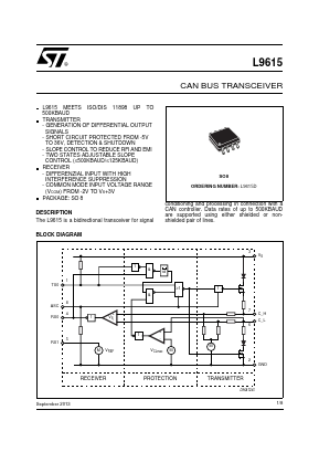 L9615 Datasheet PDF STMicroelectronics