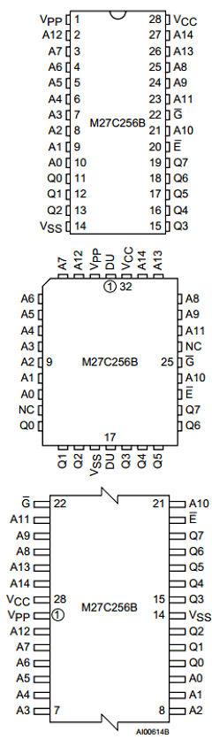 M27C256B-80XN6TR Datasheet PDF STMicroelectronics