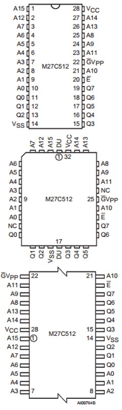 M27C512-10B1X Datasheet PDF STMicroelectronics