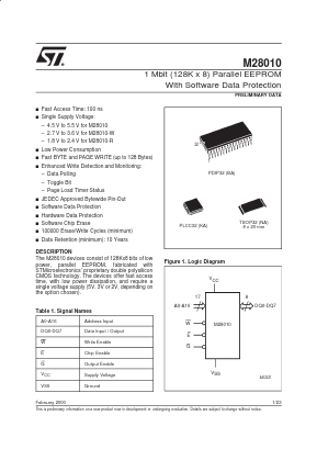 M28010-25NA6T Datasheet PDF STMicroelectronics