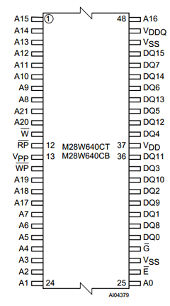 M28W640C-ZBT Datasheet PDF STMicroelectronics
