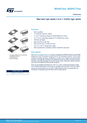 M54HC148DT Datasheet PDF STMicroelectronics