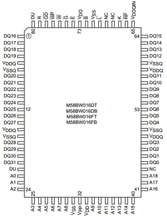 M58BW016DB80ZA3FF Datasheet PDF STMicroelectronics