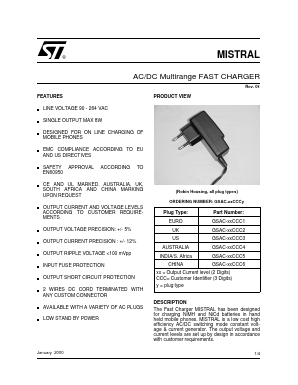 GS-MISTRAL Datasheet PDF STMicroelectronics