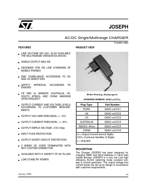 GS-JOSEPH Datasheet PDF STMicroelectronics
