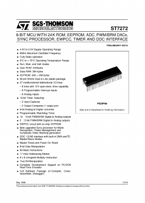 ST7272N5B1 Datasheet PDF STMicroelectronics