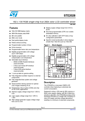 STE2028D3 Datasheet PDF STMicroelectronics