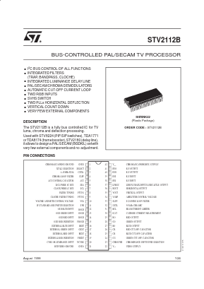 STV2112B Datasheet PDF STMicroelectronics