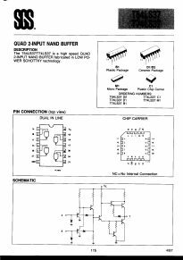 T74LS37C1 Datasheet PDF STMicroelectronics