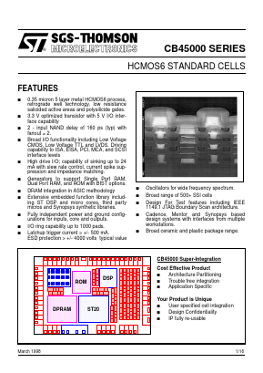 CB45000 Datasheet PDF STMicroelectronics