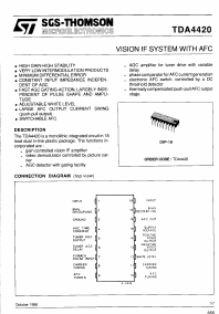 TDA4420 Datasheet PDF STMicroelectronics
