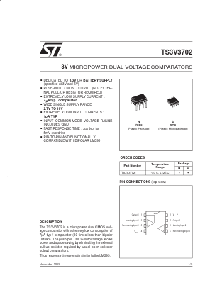 TS3V3702 Datasheet PDF STMicroelectronics