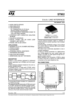 ST952TQF7 Datasheet PDF STMicroelectronics