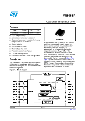 VN808SR Datasheet PDF STMicroelectronics