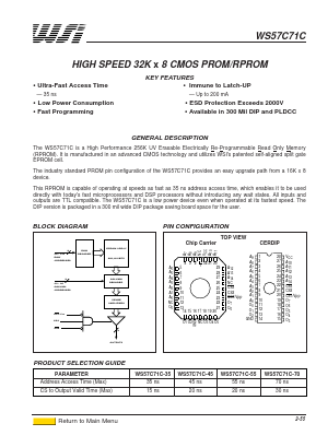 WS57C71C-45T Datasheet PDF STMicroelectronics